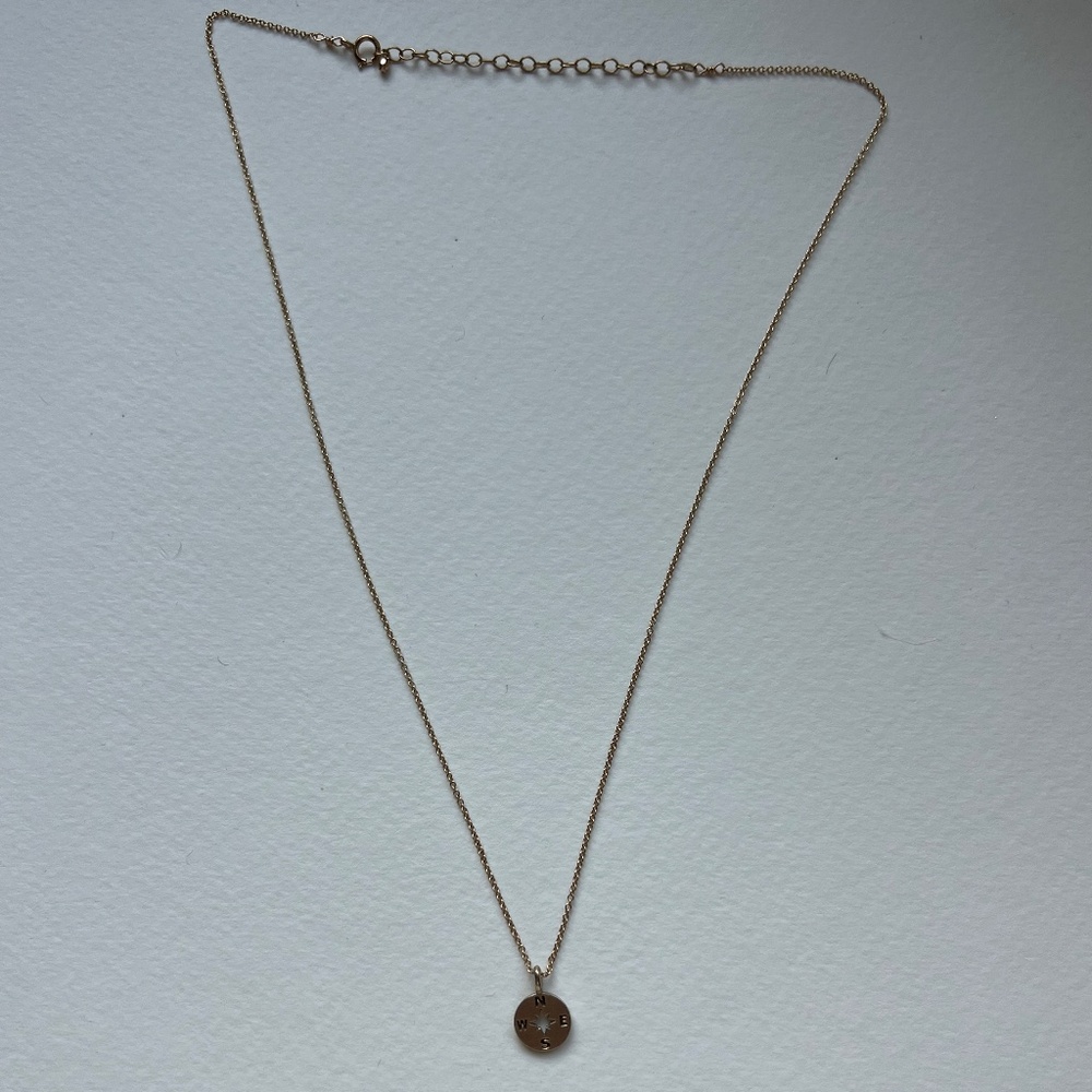 Gold Compass Necklace